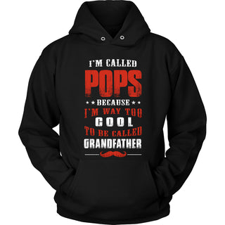 Pops Way Too Cool Grandfather T-Shirt - Pops Shirt - TeeAmazing