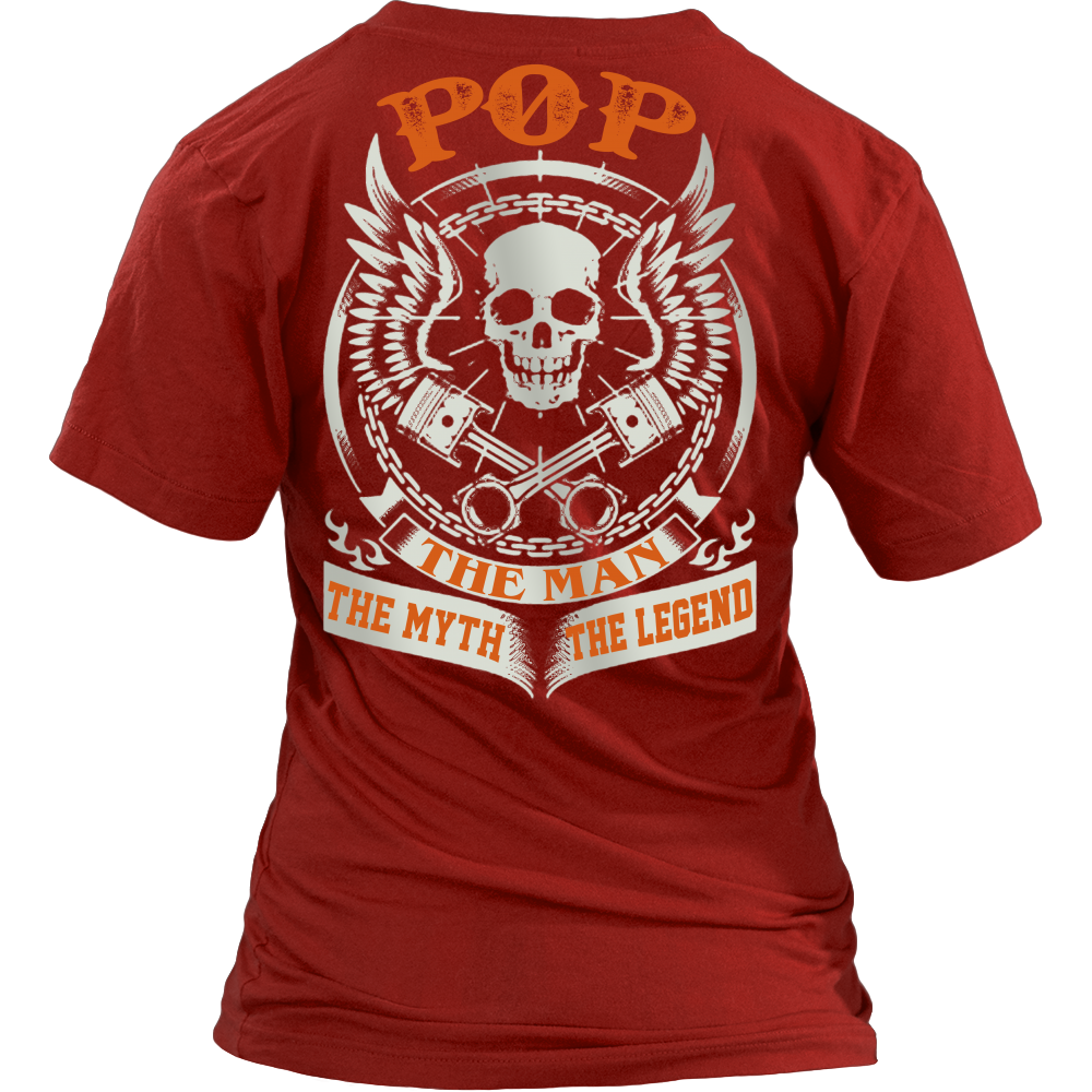 POP The Man The Myth The Legend T Shirts, Tees & Hoodies - Grandpa Shirts - TeeAmazing