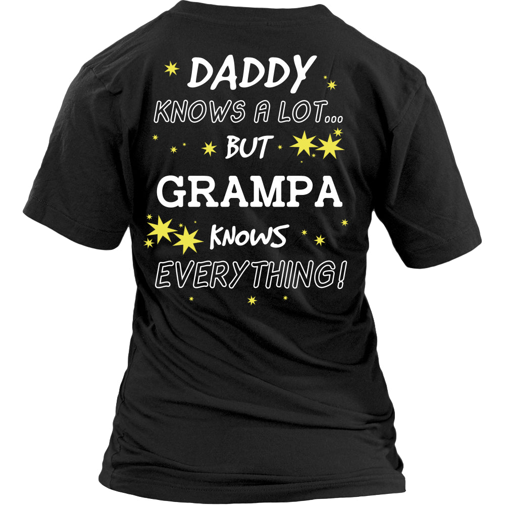 Grampa Knows Everything T-Shirt -  Grampa Shirt - TeeAmazing