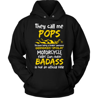 They Call Me Pops Motorcycle T-Shirt - Pops Motorcycle Shirt - TeeAmazing