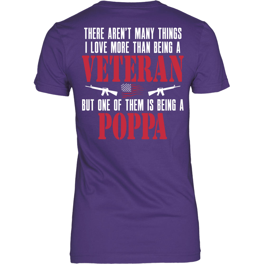 I Love More Than Being a Veteran Poppa T-Shirt - Poppa Shirt - TeeAmazing