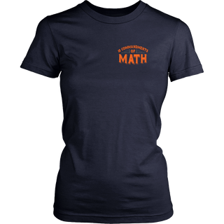 10 Commandments of Math - Math Women Shirt - TeeAmazing