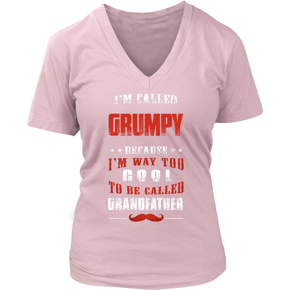 Grumpy Way Too Cool Grandfather T-Shirt - Grumpy Shirt - TeeAmazing