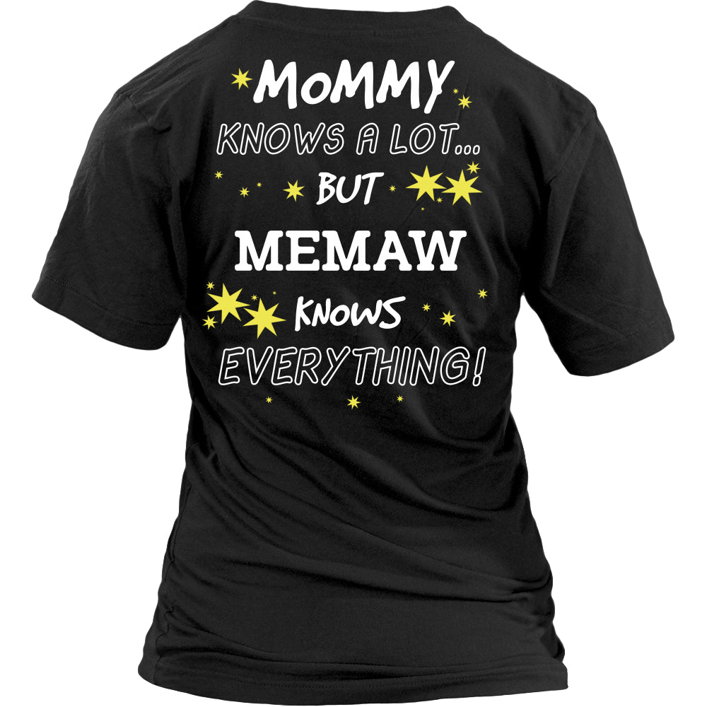 Memaw Knows Everything T-Shirt -  Memaw Shirt - TeeAmazing