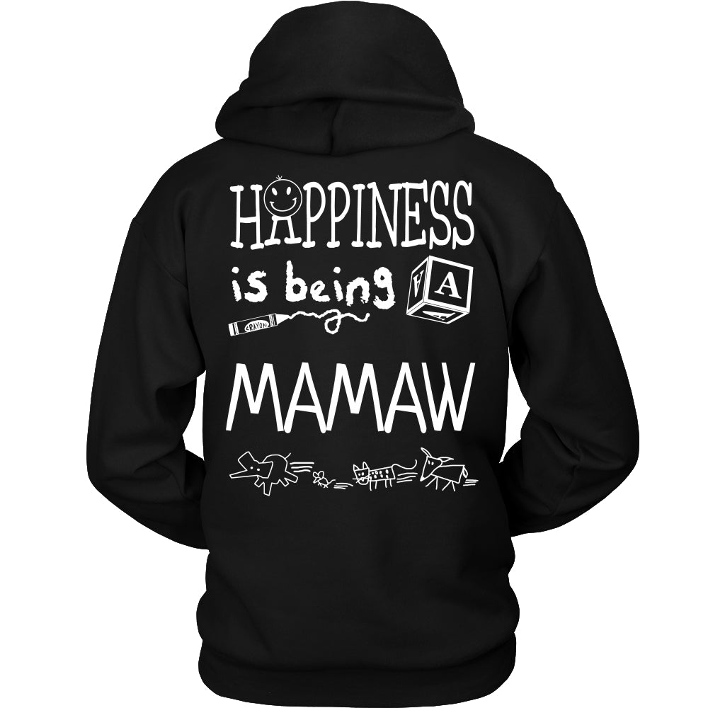 Happiness is Being Mamaw T-Shirt - Mamaw Shirt - TeeAmazing