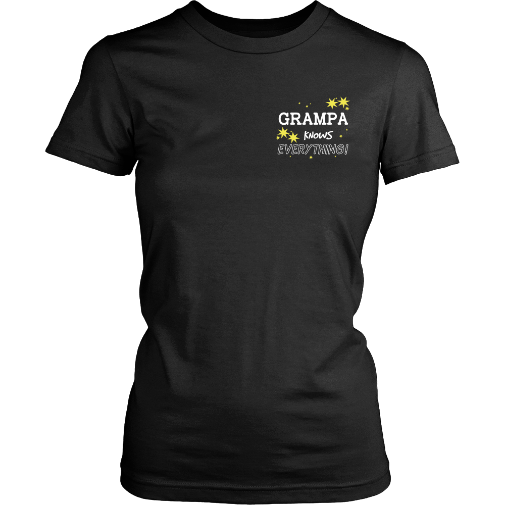 Grampa Knows Everything T-Shirt -  Grampa Shirt - TeeAmazing