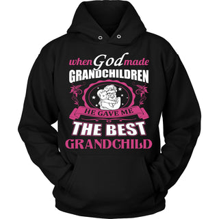 God Gave Me The Best Grandchild T-Shirt - Grandma Shirt - TeeAmazing