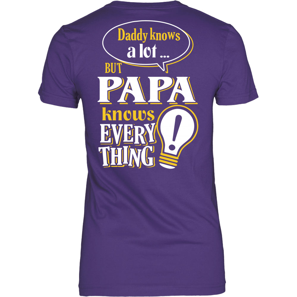 Papa Knows More T-Shirt -  Papa Shirt - TeeAmazing