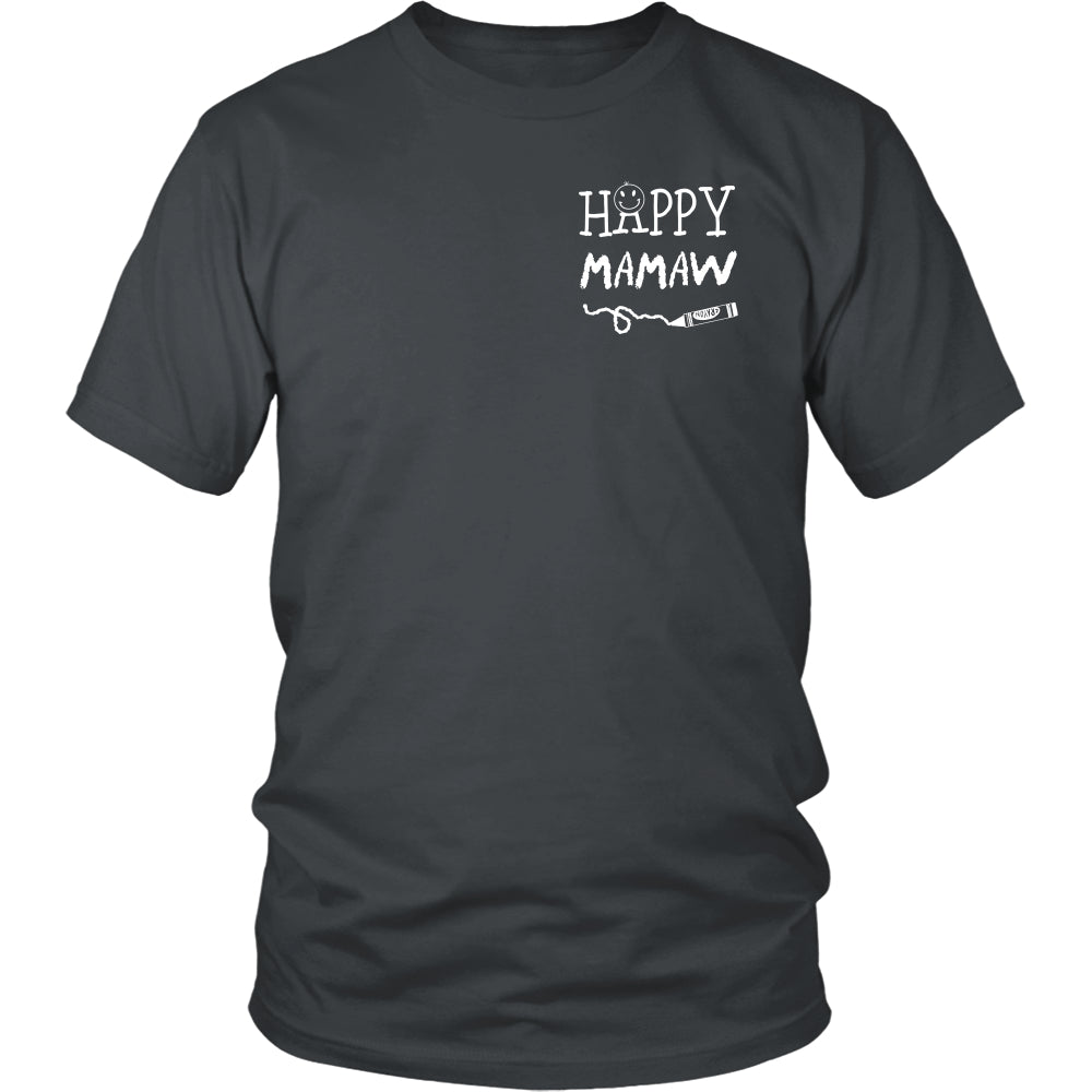 Happiness is Being Mamaw T-Shirt - Mamaw Shirt - TeeAmazing