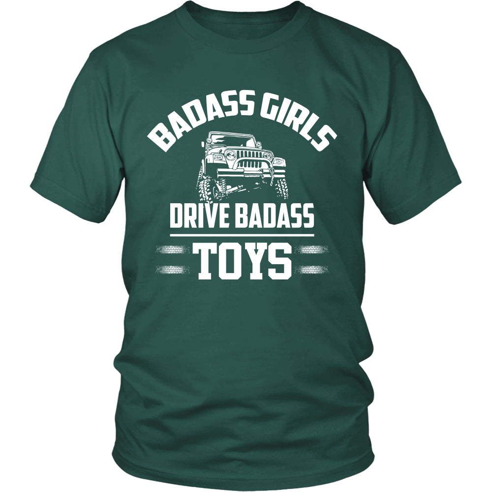 Badass Girl Drive Jeep T-Shirt - Jeep Shirt - TeeAmazing