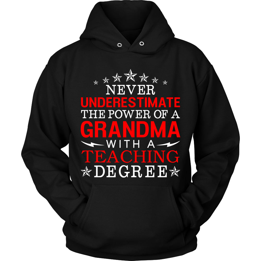 Never Underestimate Grandma Teaching T-Shirt - Grandma Shirt - TeeAmazing