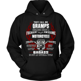 Badass Gramps Motorcycle T-Shirt - Gramps Motorcycle Shirt - TeeAmazing