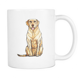 Drawing Labrador Retriever Dog Mugs & Coffee Cups - Labrador Retriever Coffee Mugs - TeeAmazing