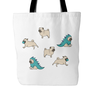 Pug Dog Tote Bags - Pug Bags - TeeAmazing