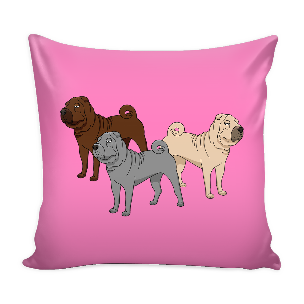 Shar Pei Dog Pillow Cover - Shar Pei Accessories - TeeAmazing