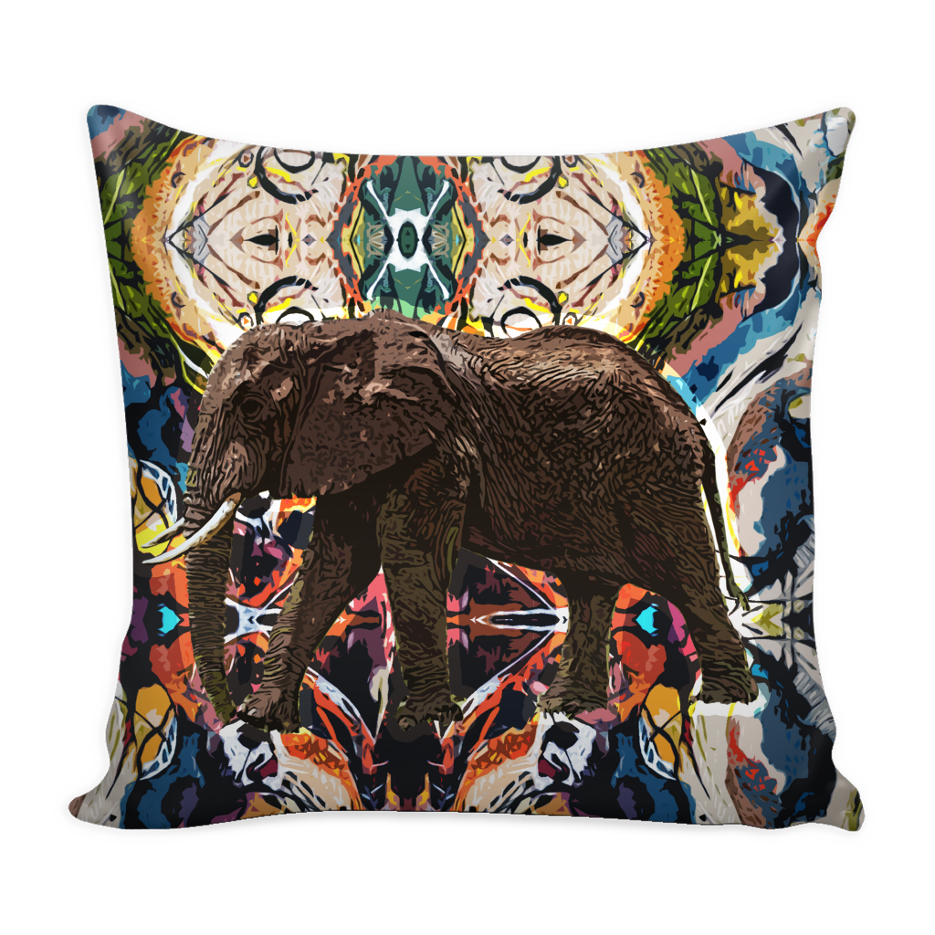 Elephant Pillow Cover - Elephant Accessories - TeeAmazing